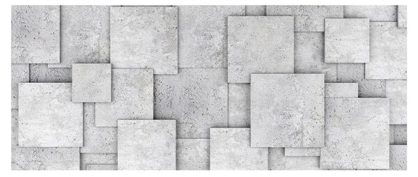 Obraz - Abstrakcia betónových kachličiek (120x50 cm)