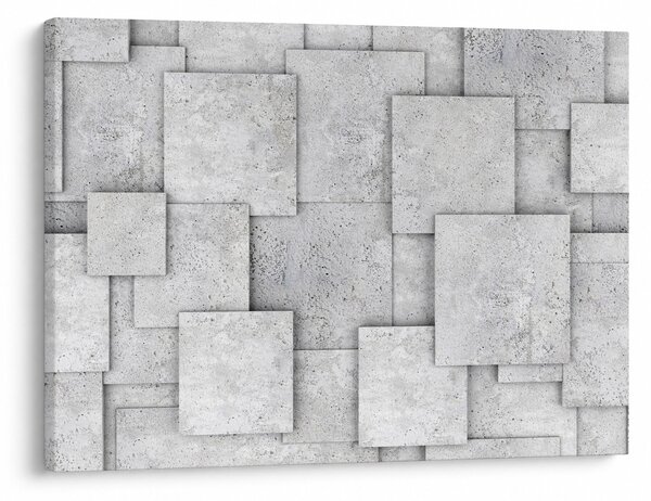 Obraz - Abstrakcia betónových kachličiek (70x50 cm)