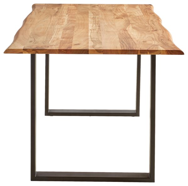 JEDÁLENSKÝ STÔL, akácia, čierna, farba akácie, 200/100/76 cm P & B - Online Only jedálne, Online Only