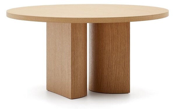 Okrúhly jedálenský stôl v dekore duba ø 150 cm Nealy – Kave Home