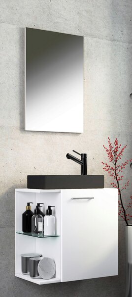 HOSŤOVSKÁ KÚPEĽŇA, biela, 52 cm MID.YOU - Kúpeľňové skrinky, Online Only