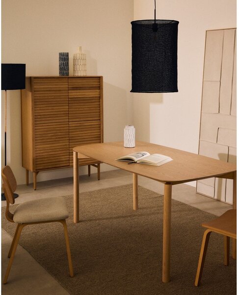 Jedálenský stôl v dekore jaseňa 90x160 cm Indara – Kave Home