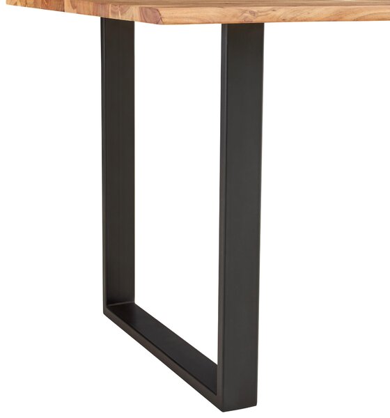 JEDÁLENSKÝ STÔL, akácia, čierna, farba akácie, 200/100/76 cm P & B - Online Only jedálne, Online Only