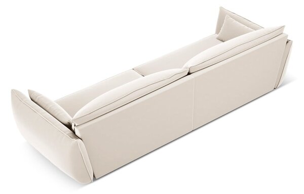 Béžová zamatová pohovka 248 cm Vanda – Mazzini Sofas