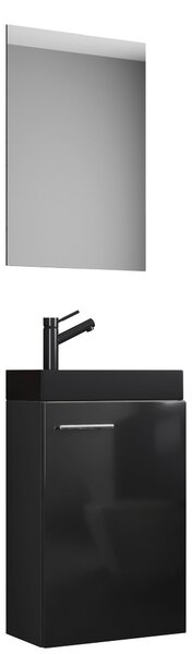 HOSŤOVSKÁ KÚPEĽŇA, čierna, 41 cm MID.YOU - Kúpeľňové skrinky, Online Only