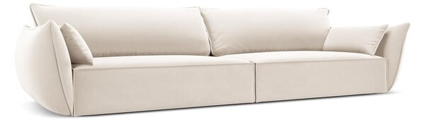 Béžová zamatová pohovka 248 cm Vanda – Mazzini Sofas
