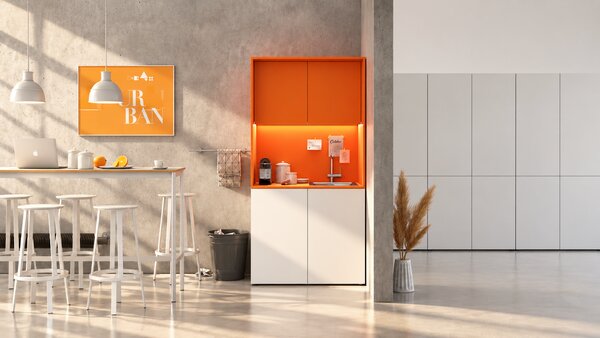 Kuchynka NIKA s drezom a batériou 1000 x 600 x 2000 mm, biela, pravá