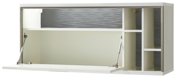 ZÁVESNÝ DIEL, sivá, strieborná, biela, biela s vysokým leskom, 124/56/38 cm Livetastic - Online Only obývacie izby, Online Only