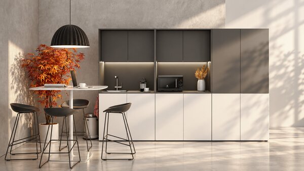 Kuchynka NIKA s drezom a batériou 1000 x 600 x 2000 mm, biela, ľavá