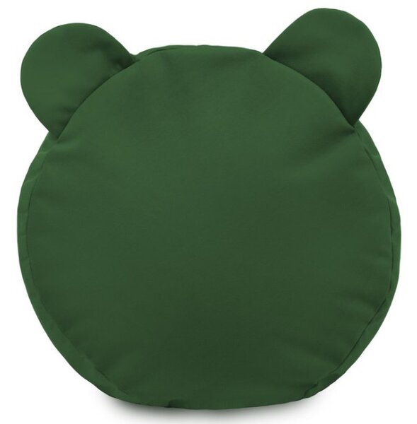Plyšová podnožka TEDDY tmavo zelená