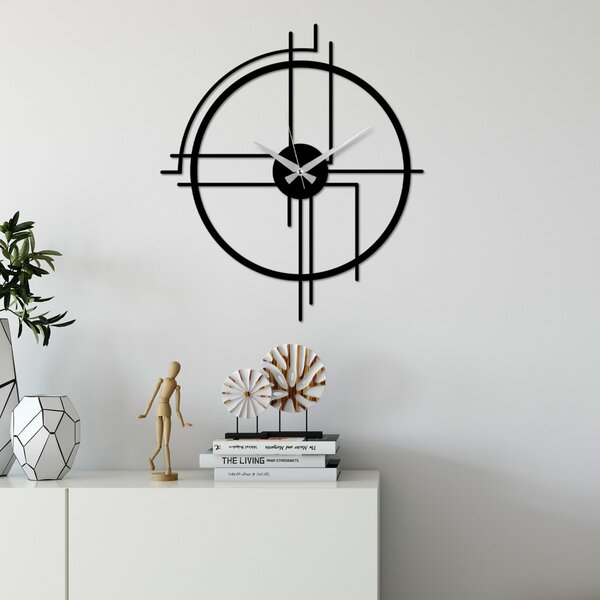 ASIR Nástenné hodiny kovové WHEEL čierne