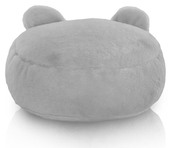 Plyšová podnožka TEDDY Yeti sivá