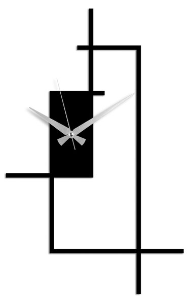 ASIR Nástenné hodiny kovové WATCH čierne
