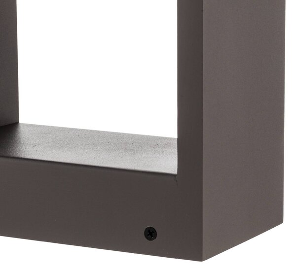 Lindby Emima LED svetlo na chodník, 60 cm, antracit, hliník, Čierna, Hliník, Moderný, Osvetlenie príjazdovej cesty