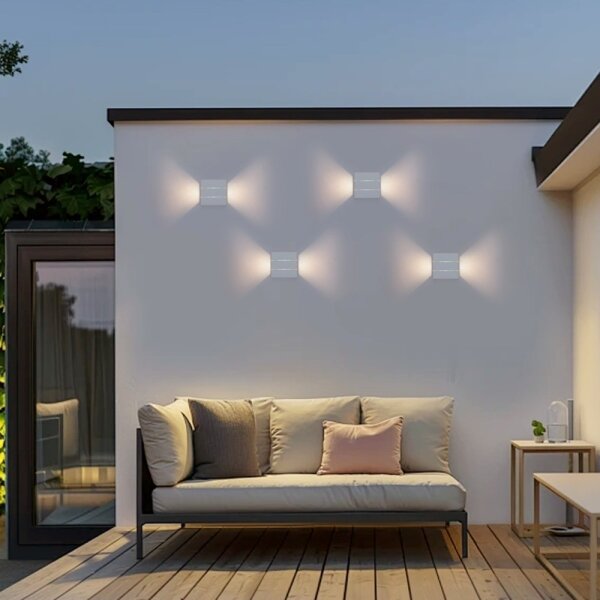 Immax 08521L - LED vonkajšie nástenné svietidlo LUXLINE 6W/230V 3000K IP54 biele