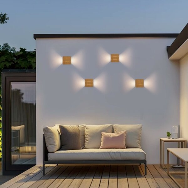 Immax 08522L - LED vonkajšie nástenné svietidlo LUXLINE LED/6W/230V 3000K IP54 dub