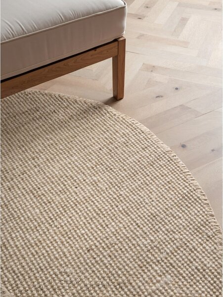 Krémový jutový okrúhly koberec ø 160 cm Bouclé Jaipur – Hanse Home
