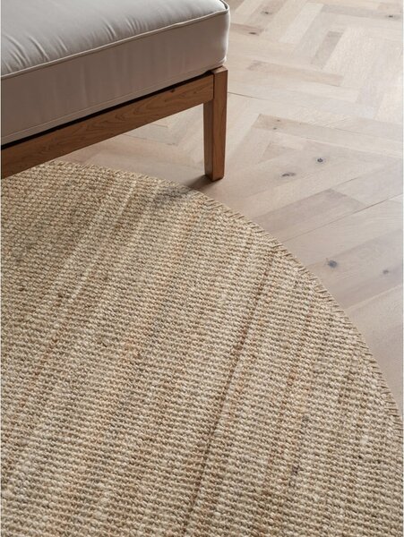 Jutový okrúhly koberec taupe ø 160 cm Bouclé Jaipur – Hanse Home