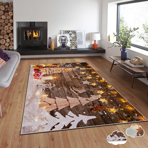 ASIR Koberec (100 x 140 cm) ASR - CRPT - 27 Vianočný vzor