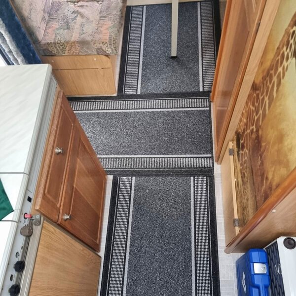 Condor Carpets , Behúň na mieru Promenade 8727 antra, šíre 67 cm, šedá, chodba / predsieň