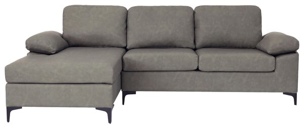 ROHOVÁ SEDAČKA, textil, sivá MID.YOU - Sedačky, Online Only
