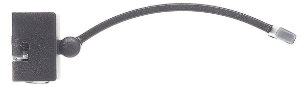 Nástenné LED svietidlo Matisse šírka 45 cm, čierne, Čierna, Obývacia izba / jedáleň, kov, Moderný, Osvetlenie obrazu