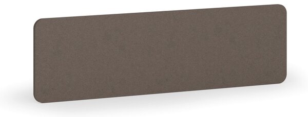Akustický paraván na stôl, textilný, 140 x 40 cm, hnedá