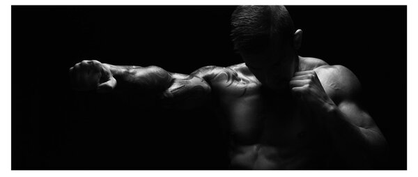 Obraz - Úder päsťou (120x50 cm)