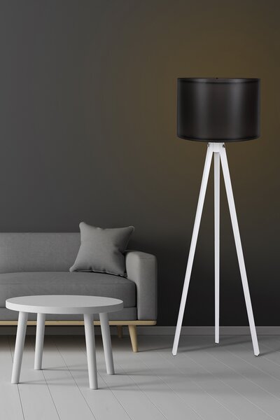 ASIR Stojacia lampa 105 čierna biela