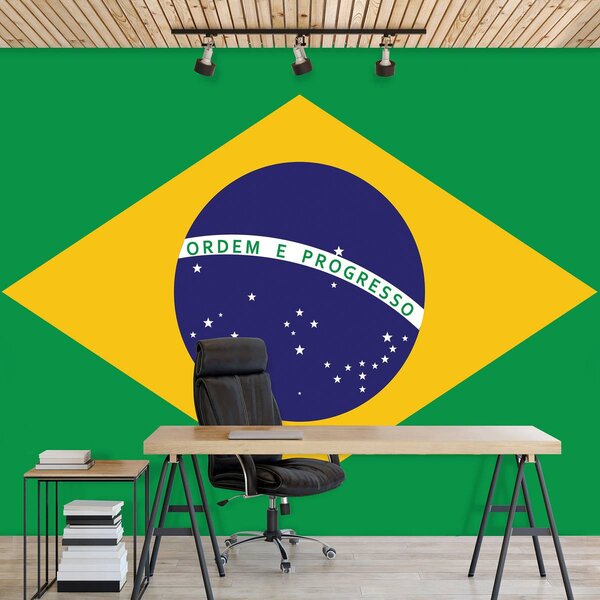 Fototapeta - Vlajka Brazílie (152,5x104 cm)