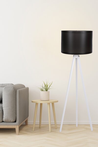 ASIR Stojacia lampa 105 čierna biela