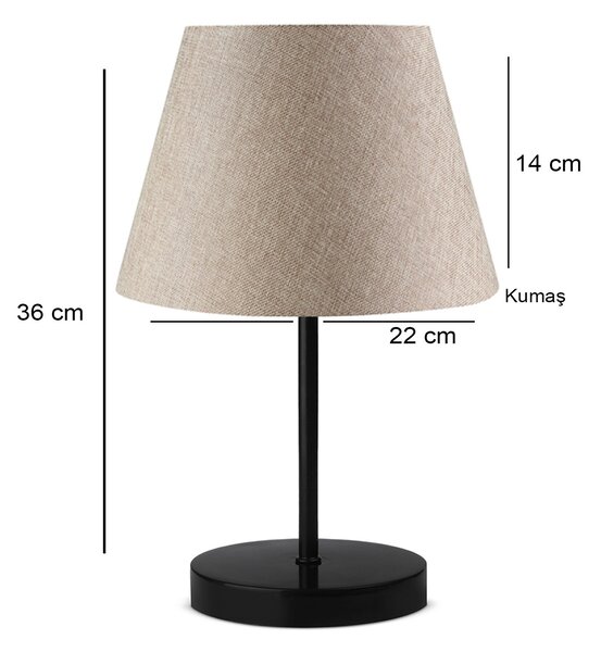 ASIR Stolová lampa AYD-3158 béžová
