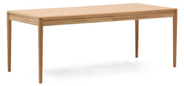 MUZZA Rozkladací jedálenský stôl nelon 200 (280) x 90 cm prírodný