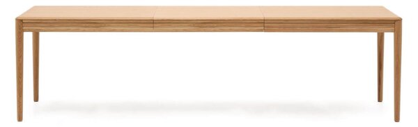MUZZA Rozkladací jedálenský stôl nelon 200 (280) x 90 cm prírodný