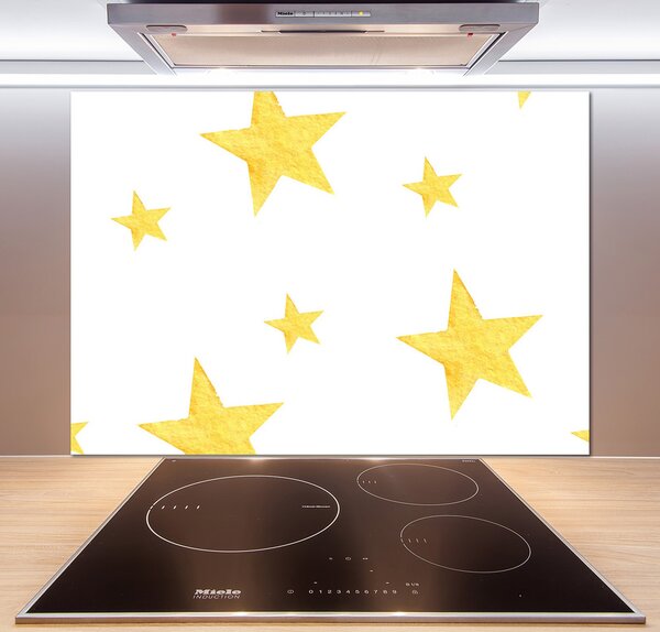 Panel do kuchyne Žlté hviezdy pl-pksh-100x70-f-127105931