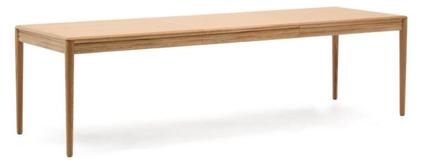 MUZZA Rozkladací jedálenský stôl nelon 200 (280) x 90 cm prírodný