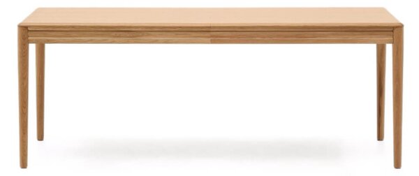 MUZZA Rozkladací jedálenský stôl nelon 200 (280) x 90 cm prírodný