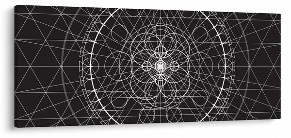 Obraz - Abstrakcia hodín (120x50 cm)