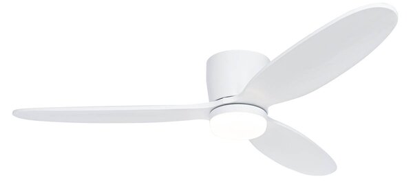 Inteligentný stropný ventilátor biely 132 cm vrátane LED CCT s diaľkovým ovládaním - Sofio