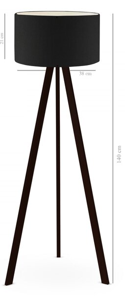 ASIR Stojacia lampa AYD-2653 čierna