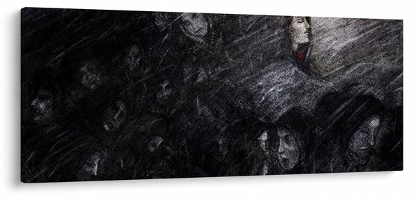 Obraz - Smútok a odriekanie (120x50 cm)
