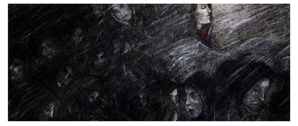 Obraz - Smútok a odriekanie (120x50 cm)