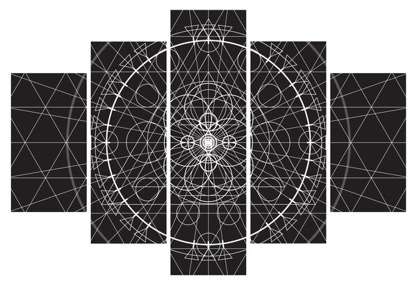 Obraz - Abstrakcia hodín (150x105 cm)