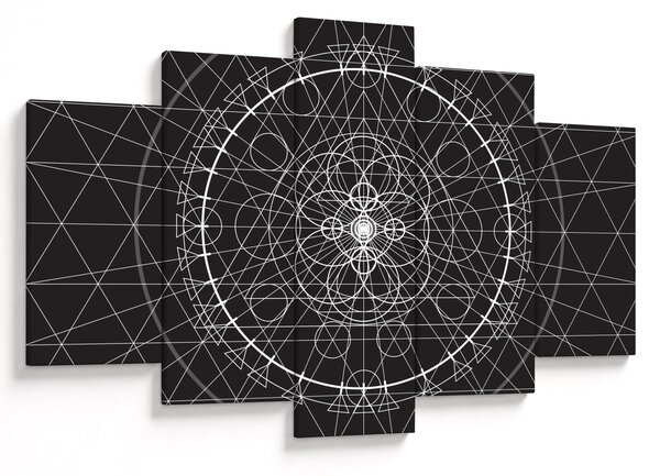 Obraz - Abstrakcia hodín (150x105 cm)