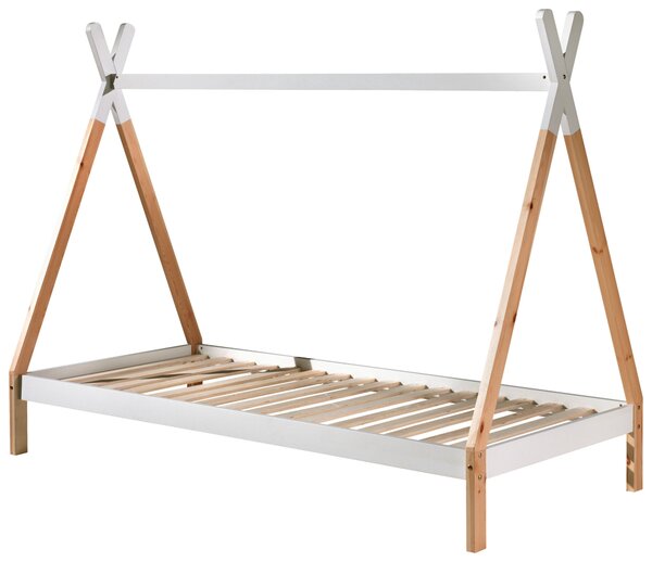 DOMČEKOVÁ POSTEĽ, 90/200 cm biela, farba borovice MID.YOU - Detské izby, Online Only