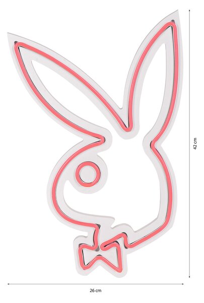 ASIR Dekoratívne LED osvetlenie ružové PLAYBOY