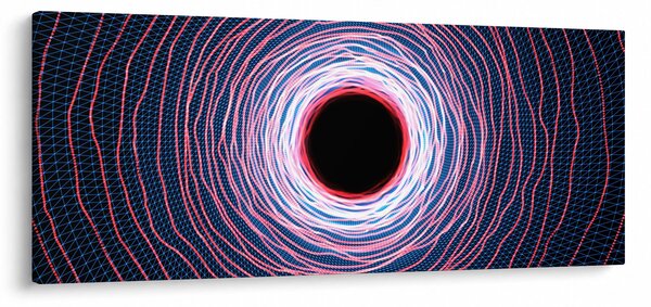 Obraz abstrakcie kruhu (120x50 cm)