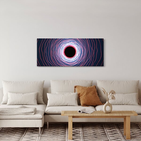 Obraz abstrakcie kruhu (120x50 cm)