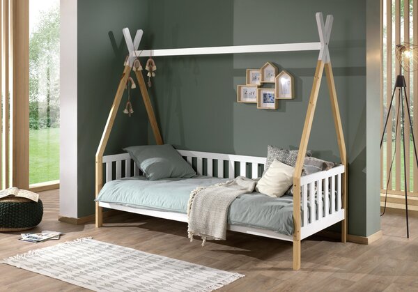 DOMČEKOVÁ POSTEĽ, 90/200 cm farba borovice, biela MID.YOU - Detské izby, Online Only