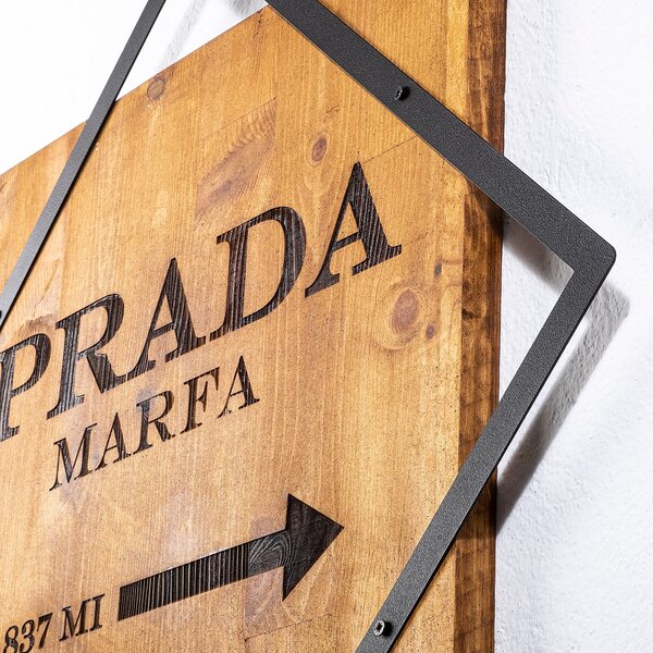 ASIR Nástenná dekorácia drevo PRADA MARFA 54 x 54 cm